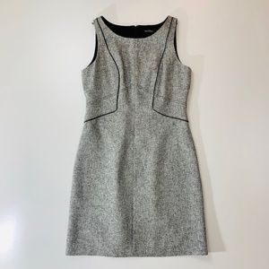 White House Black Market Grey Black Tweed Dress 6